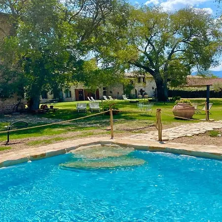 Exclusive Pool-open All Year-spoleto Biofarm-slps 8-village Shops, Bar1 Km 6 农家乐 *